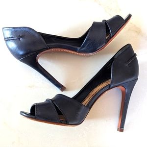 Tory Burch black leather high heels